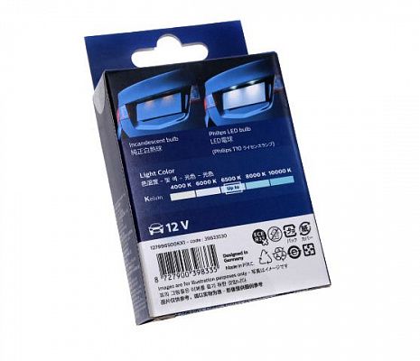 Диод габаритов 2110 белый 6500K  PHILIPS 127996500KX1