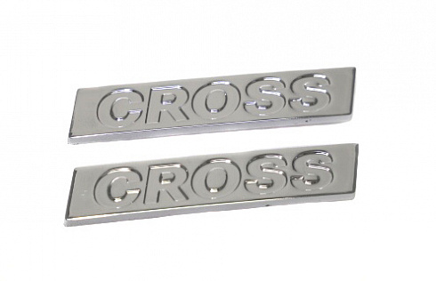 Эмблема CROSS хром