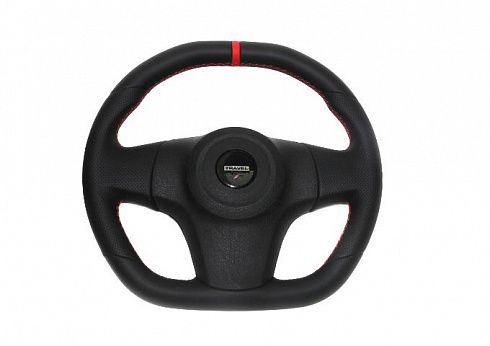 Руль 2123 "TRAVEL SPORT" красная строчка