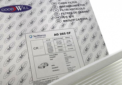 Фильтр салона Good Will AG265cf