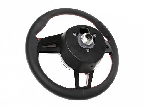 Руль 2170,1118,2190 "KIA RIO СТИЛЬ" (красная строчка, мультимедиа)