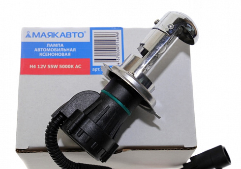 Лампа БИ-КСЕНОН МАЯК H-4 5000K 55W AC 5003н4