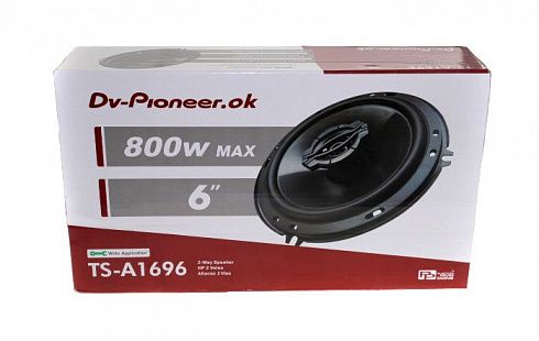 Динамики DV-PIONEERoK TS-A1696 2-х полосные коаксиальные 80 W (d-16 см)