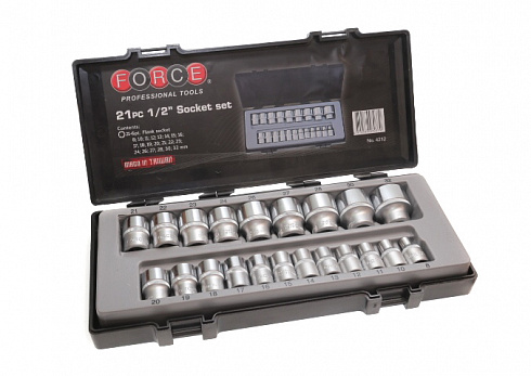 Набор головок FORCE 4212 1/2 21 пред.