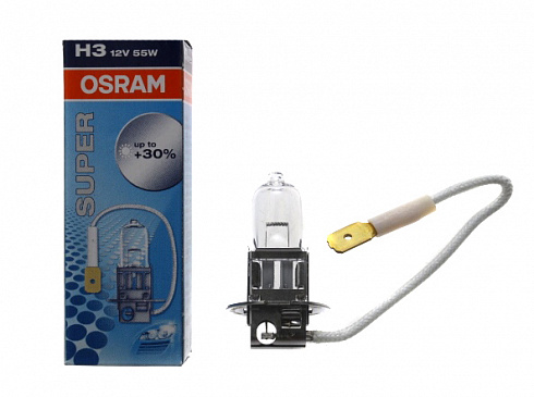 Лампа Н-3 12V  55W OSRAM +30% 64151SUP