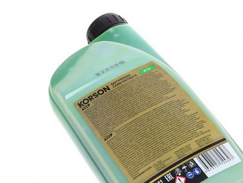 Антифриз KORSON KS20011 1л зелёный G12 (концентрат)