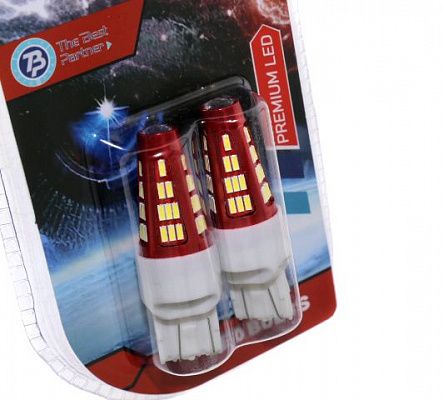 Диод 12V 21/5W 2-х конт.без цоколя белый (48SMD диодов) (2шт.) TBP
