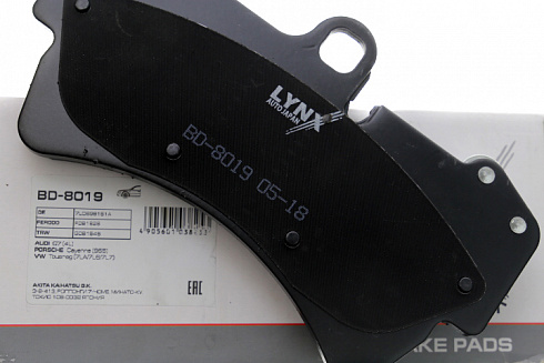 Колодки тормозные LYNX BD8019