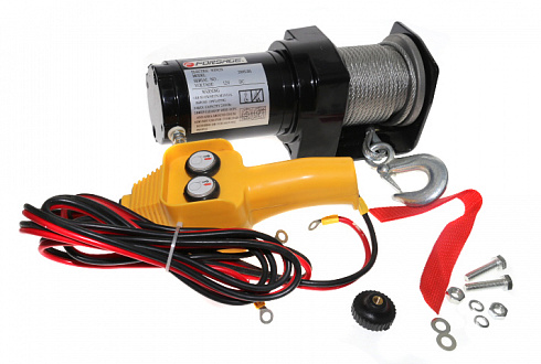 Лебёдка электрическая 2000LB (907кг) 12V