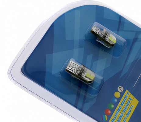 Диод габаритов 2110 белый 4SMD силикон с обманкой (2шт) VT