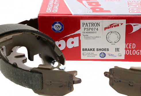 Колодки тормозные PATRON PSP674