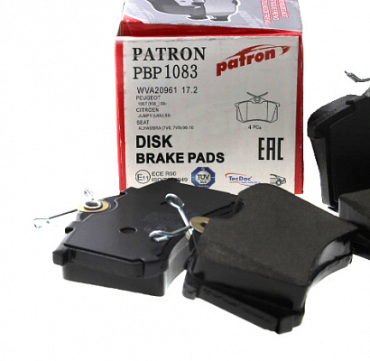 Колодки тормозные PATRON PBP1083