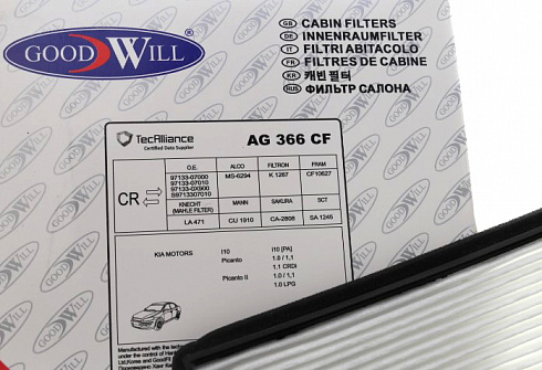 Фильтр салона Good Will AG366cf