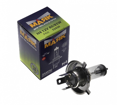 Лампа Н-4 12V  80/85W МАЯК 52430