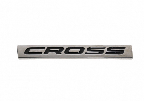 Эмблема двери задней Веста CROSS чёрная