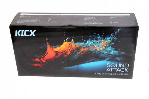 Динамики KICX SA-165 4-х полосные коаксиальные 150 W (d-16 см)