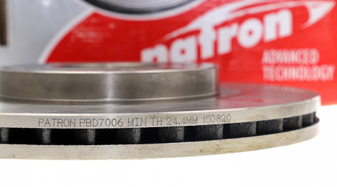 Диск тормозной PATRON PBD7006
