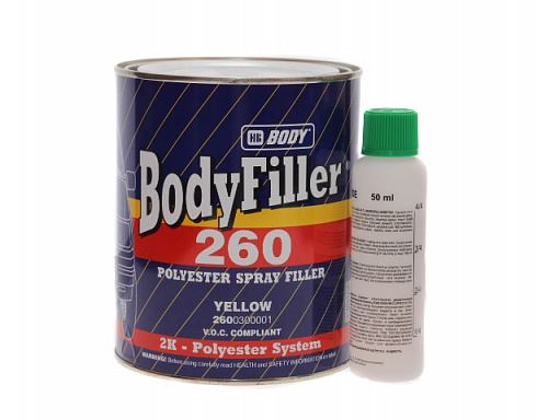 Шпатлёвка BODY FILLER 260 жидкая 1л с отв.