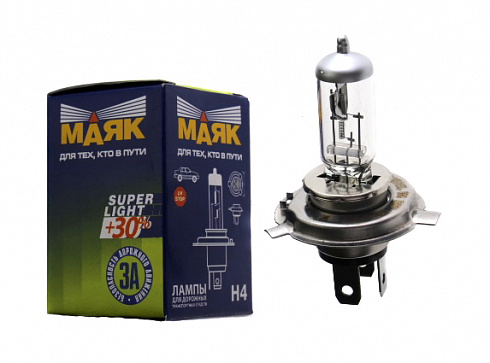 Лампа Н-4 12V 100/90W МАЯК +30% 52450SL