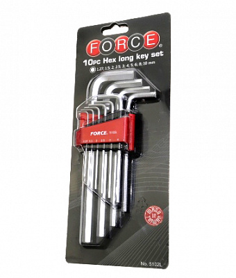 Набор шестигранников FORCE 5102L 10 предм.