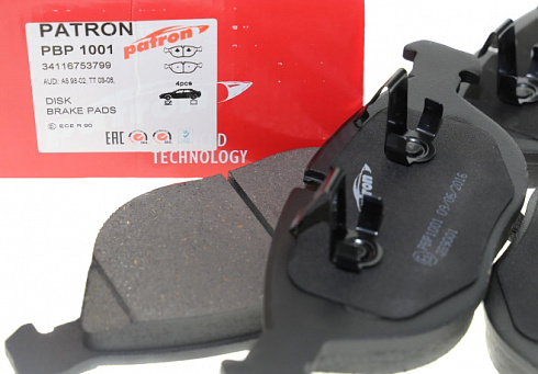 Колодки тормозные PATRON PBP1001