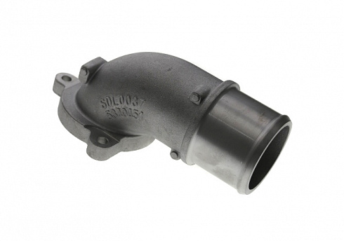 Патрубок насоса водяного ДВС Cummins 2.8L d=50 (Г-образный мет.)