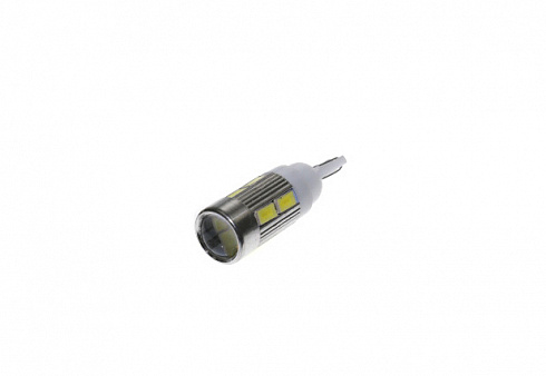 Диод габаритов 2110 белый 10SMD с линзой с обманкой