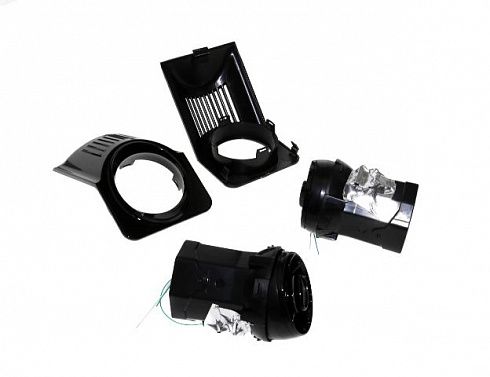 Сопло отопителя 2107 боковое (2 шт) стиль AMG с подсветкой LED черные
