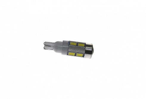 Диод габаритов 2110 белый 10SMD с линзой с обманкой