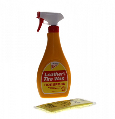 Полироль пластика Leather & Tire Wax 500мл 330125