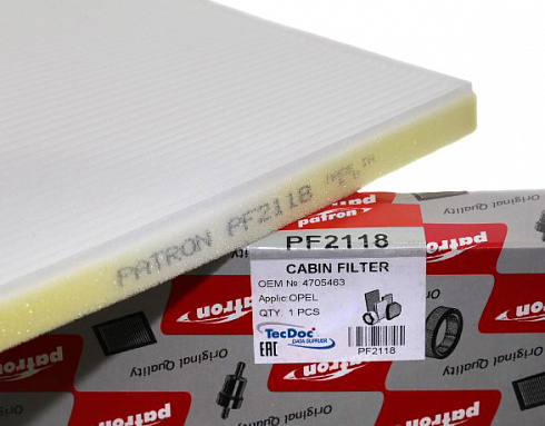 Фильтр салона PATRON PF2118