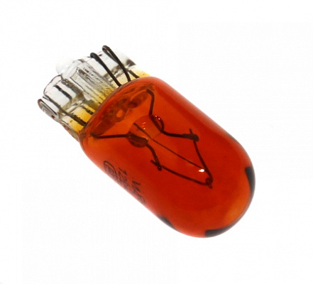 Лампа 12V W5W без цоколя желтая