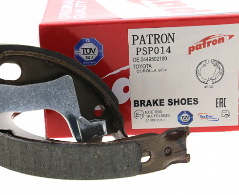 Колодки тормозные PATRON PSP014