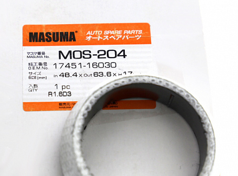 Кольцо выхлопного коллектора Masuma MOS-204 графит