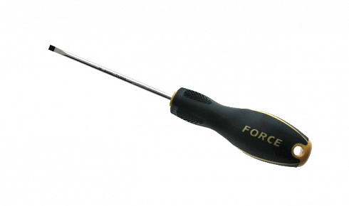 Отвёртка шлицевая FORCE 71304B 100 мм