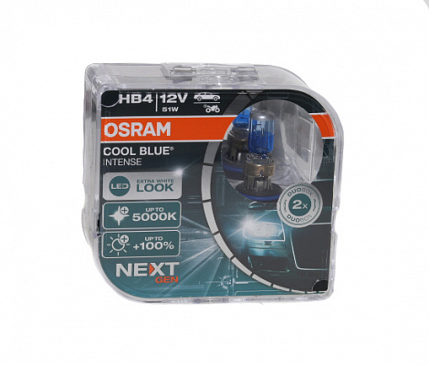 Лампы НB-4 9006 12V 51W ОSRAМ +100% 9006CBN-HCB 5000K
