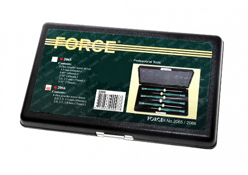 Набор отвёрток FORCE 6 пред. 2066 TORX часовые