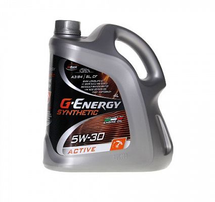 Масло мотор. G-ENERGY SYNTHETIC ACTIVE 5/30 4л синтетика