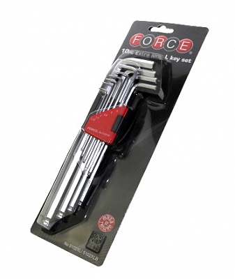 Набор шестигранников FORCE 5102XLB 10пред.