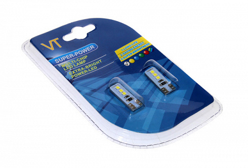Диод габаритов 2110 белый 6SMD (2шт) с обманкой VT