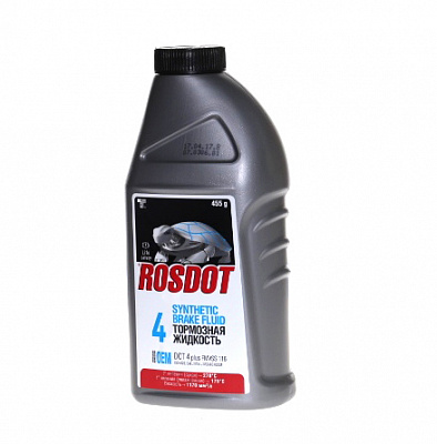 Жидкость тормозная ROSDOT ДОТ-4  455 гр