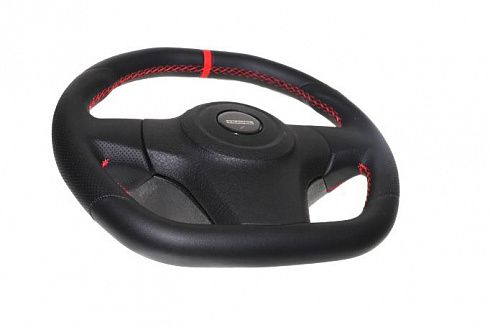 Руль 2123 "TRAVEL SPORT" красная строчка