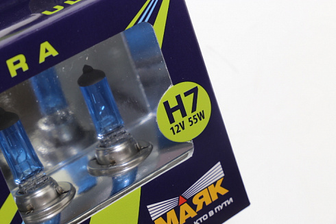 Лампы Н-7 12V  55W МАЯК +30% 82720SW+30