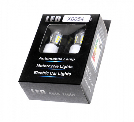 Диод габаритов 2110 белый 15SMD с линзой (2шт) X0054