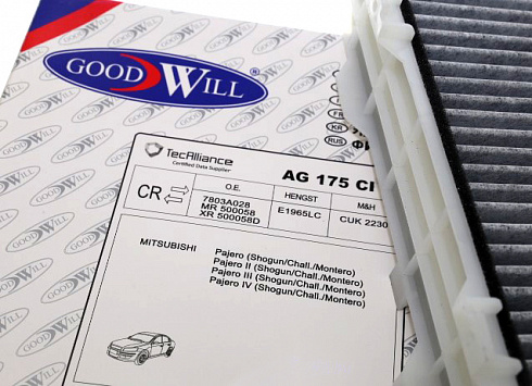 Фильтр салона Good Will AG175cfc угольный