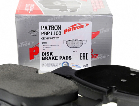 Колодки тормозные PATRON PBP1103
