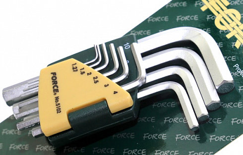 Набор шестигранников FORCE 5102 10 предм.