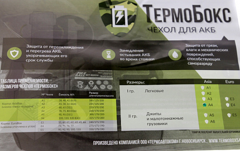 Чехол для АКБ А4 (260/170/200)