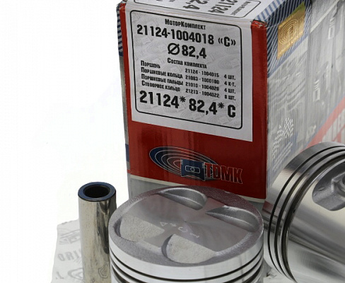 Поршни 21124 82,4 "C" TDMK с пальцами и кольцами