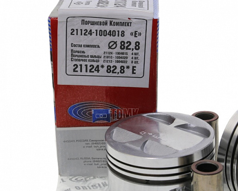 Поршни 21124 82,8 "E" TDMK с пальцами